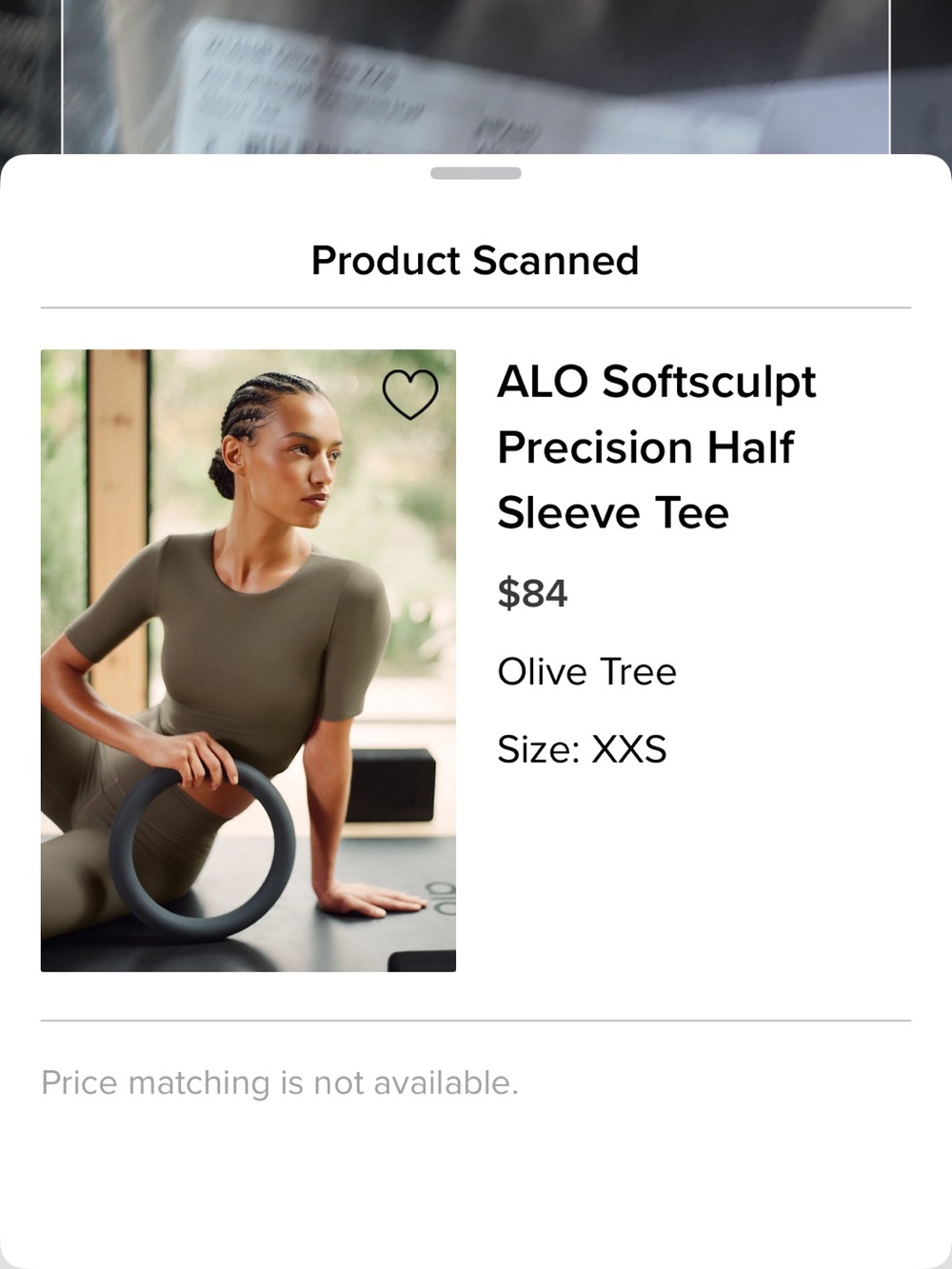 ALO Yoga Softsculpt Half Sleeve Crop Tee - Olive